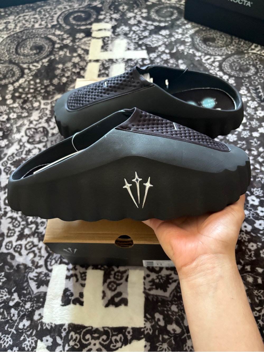 Nike x NOCTA Mind 001 “ICEMAN” Black Slides Men Size 10 - Picture 4 of 7